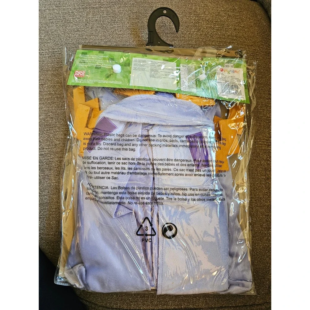 Minecraft Axolotl Child Costume Hooded Jumpsuit Size L S 4-6 Halloween‎ NEW NWT